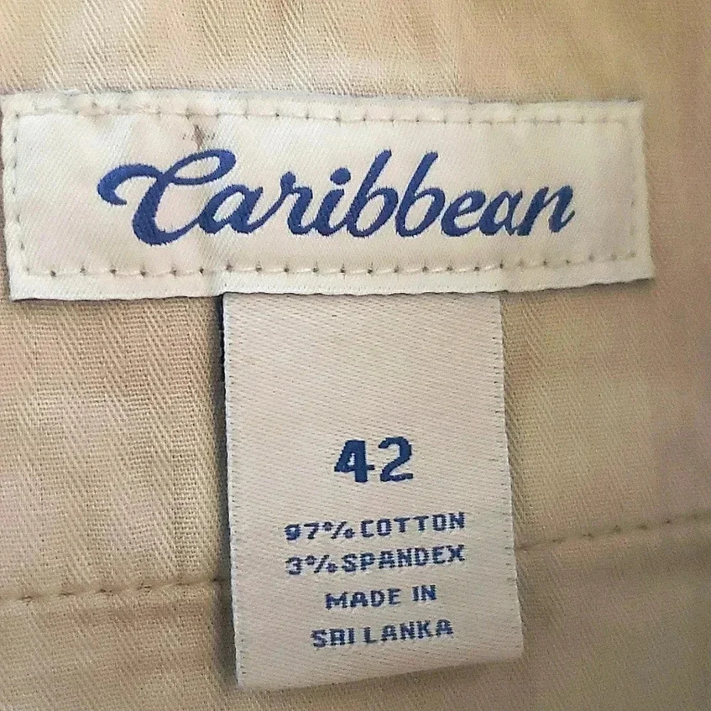 Shorts 42 Chino Men Classic Cotton Flat Front Casual Career Work Play New - Picture 5 of 6